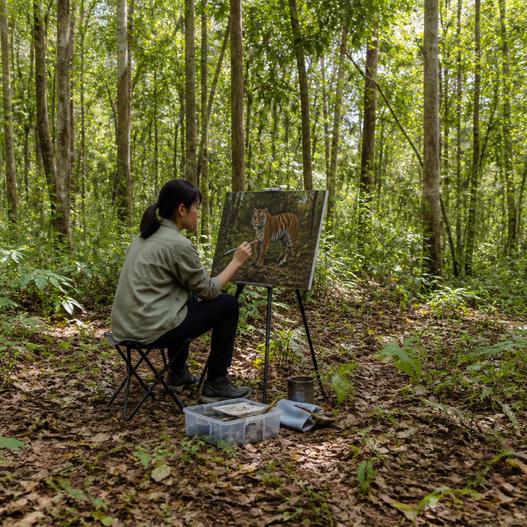 เปิดสูตรลับการวาดภาพสัตว์ป่าให้มีชีวิตเทียบเท่าภาพถ่าย